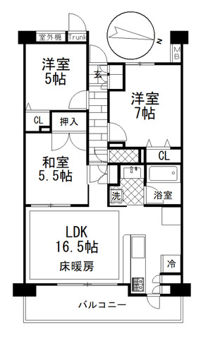 サンアリーナ中央林間　3LDKマンション