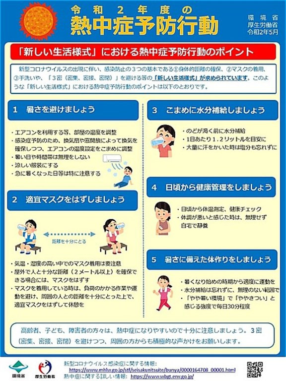 厚生労働省　熱中症　コロナ